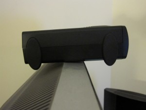 videophone on side top of TV without stand